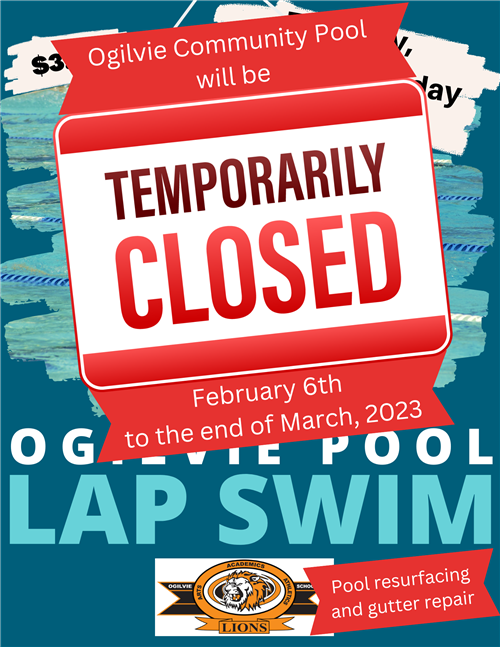 Ogilvie Pool Closed for Labor Day Weekend